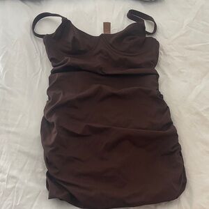 SKIMS Chocolate Sleeveless Dress